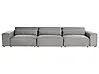 Modular Sofa 3 Seater HELLNAR Fabric Grey
