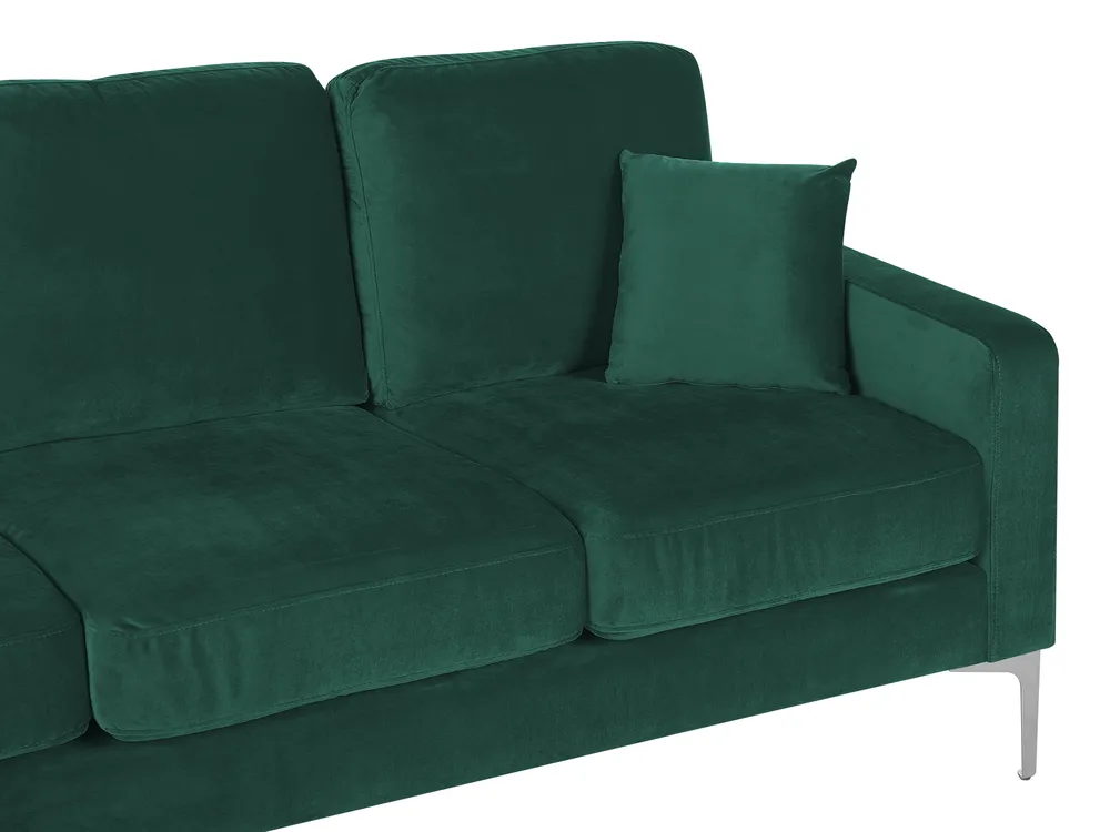 Divano 3 posti GAVLE Velluto Verde smeraldo_813722
