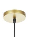 Závěsná lampa kovová zlatá FRASER_823445