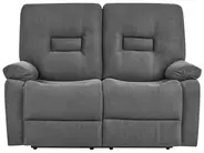 Manual Recliner Living Room Set 4 Seater BERGEN Fabric Graphite Grey_1064702