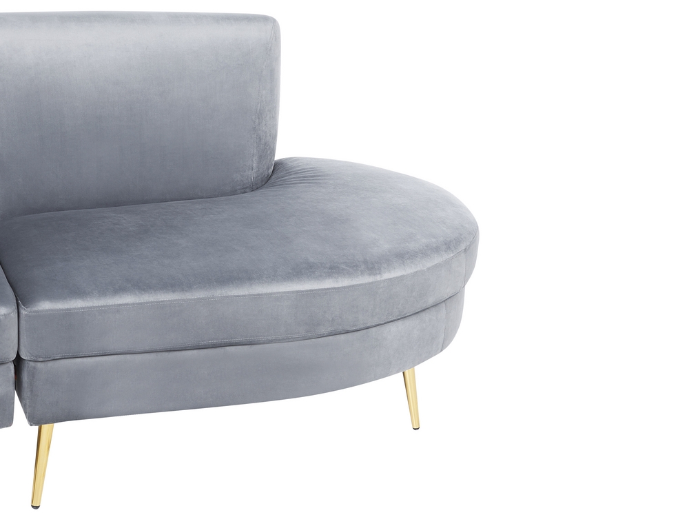 4 seater grey velvet sofa 2025