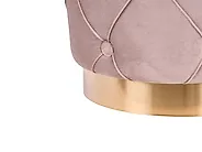 Lot de 2 poufs avec rangement PUEBLO Velours Taupe_881671