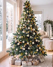 Set of 40 Baubles FROSTICE Glass Gold_1192177