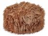 Faux Fur Pouffe Brown TUKKI_938907