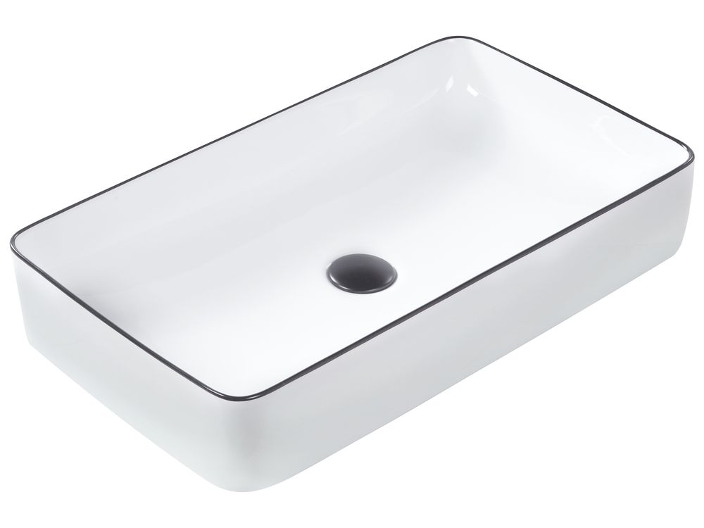 Lavabo da appoggio XERT 61 x 35 cm Ceramica Bianco
