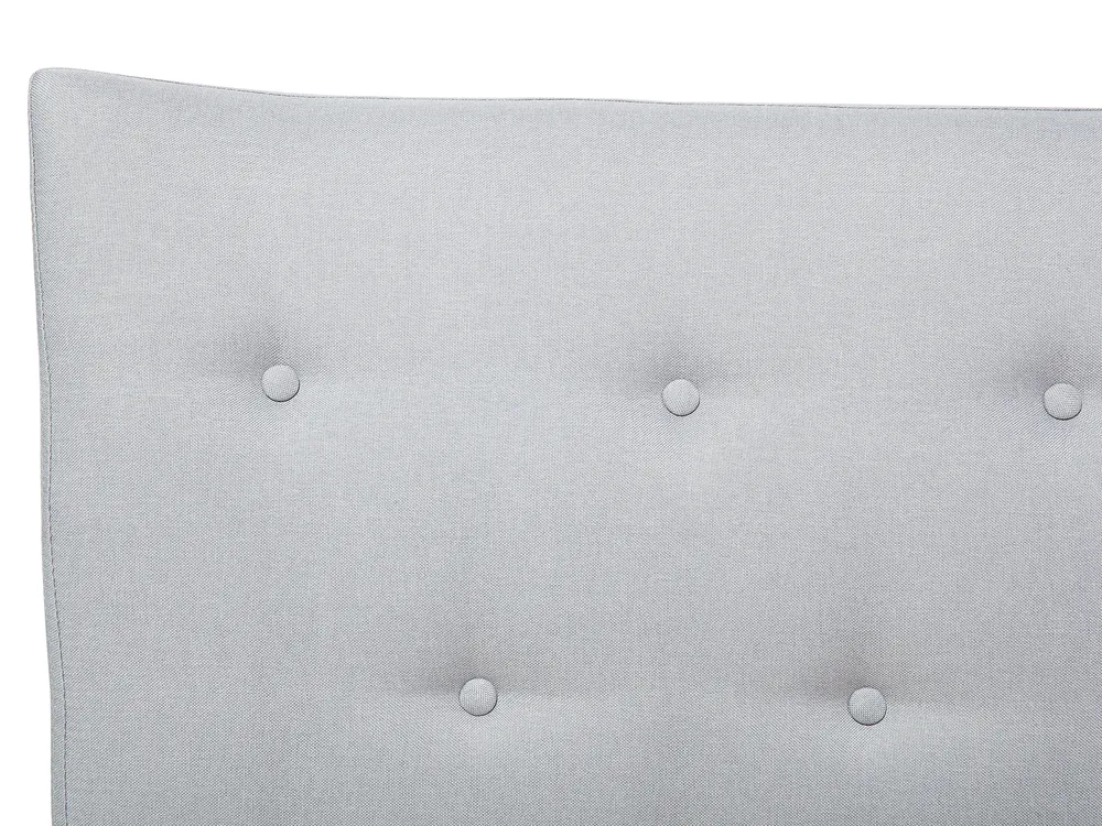 Bed Fabric SAVERNE 160 x 200 cm (EU King Size) Light Grey_708198