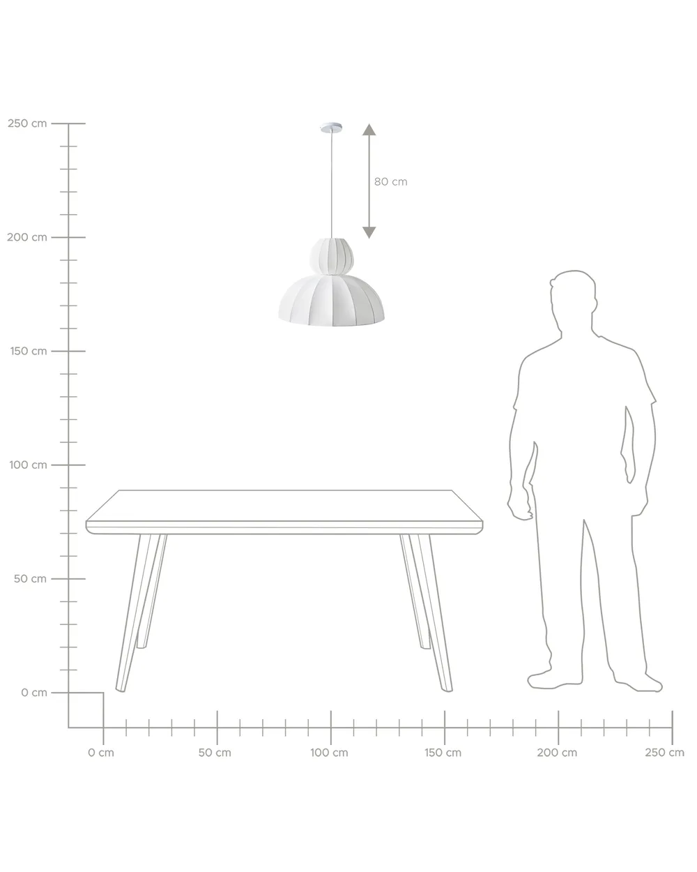 Pendant Lamp GOELETTE Faux Silk White_1008188