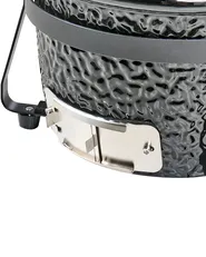 Mini Charcoal BBQ Grill KAMADO Ceramic Black_1007554