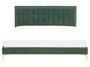 Bed Velvet LIMOUX 160 x 200 cm (EU King Size) Dark Green_775719