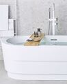 Freestanding Bath Mixer Tap White with Silver TUGELA_785186