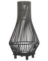 Bambusová lucerna na svíčku 58 cm černá LEYTE_873487