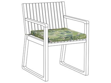 Cojín de poliéster verde claro/beige para silla de jardín SASSARI