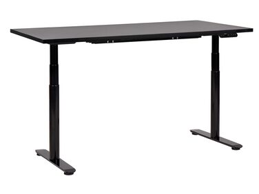 Schreibtisch schwarz 160 x 72 cm elektrisch höhenverstellbar DESTINAS