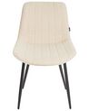 Set of 2 Boucle Dining Chairs Light Beige DUBROVNIK_928959