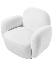 Fotel JULE Boucle Złamana biel_1144900