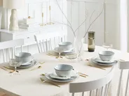 Set di 24 stoviglie CHERVIL Gres porcellanato Azzurro_1002494