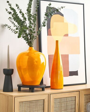 Terracotta Flower Vase 37 cm Orange TERRASA