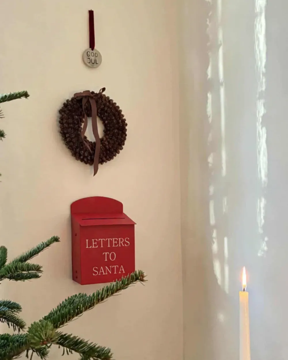 Santa Post Box FORSSA 30 cm Red_1047982