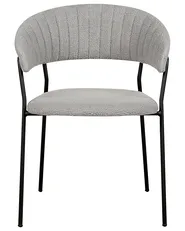 Set di 2 sedie da pranzo MARIPOSA Bouclé Grigio_884691
