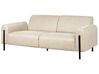 3 Seater Fabric Sofa Beige ASKIM_917493