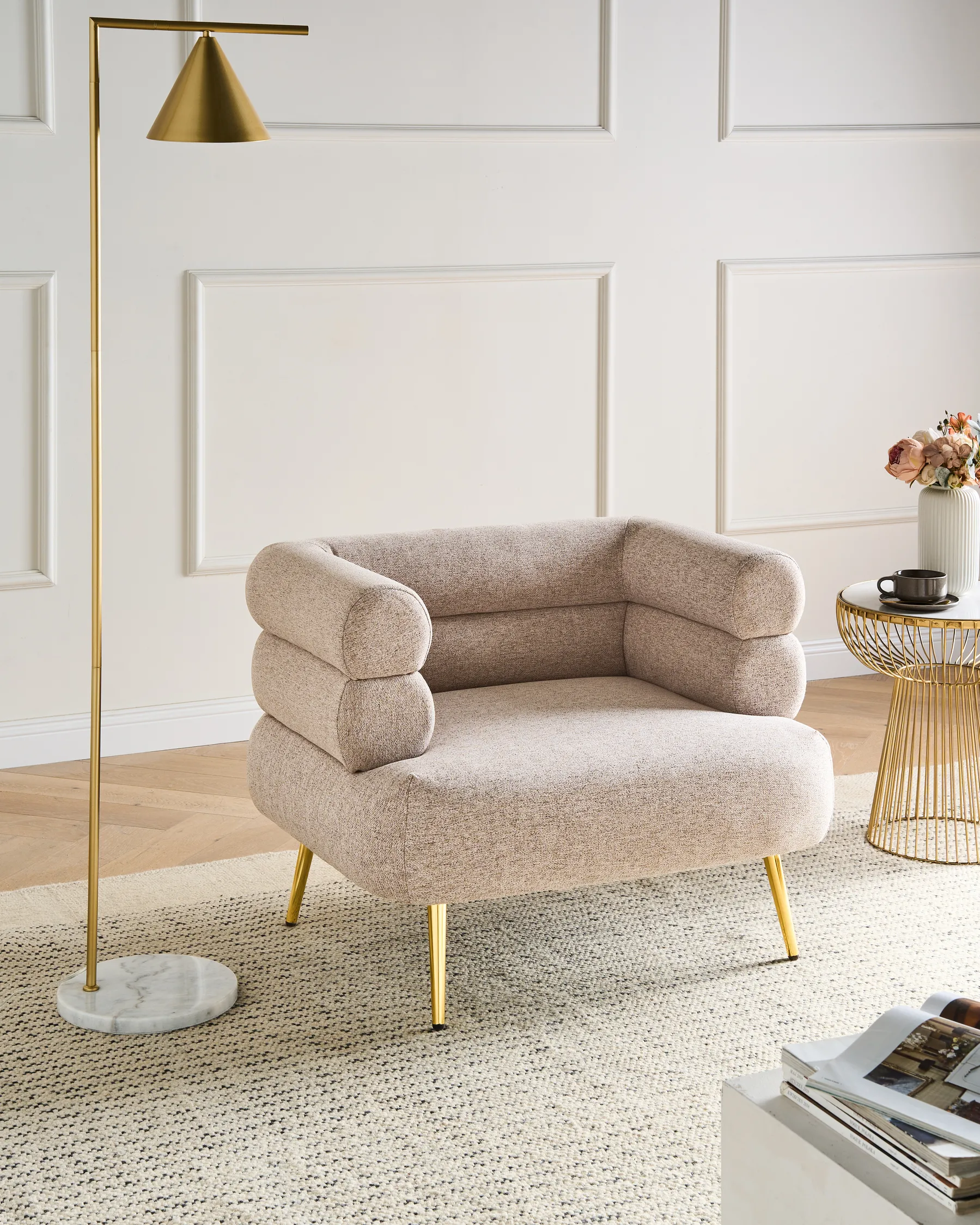 Armchair BOVIK Fabric Beige_1072949
