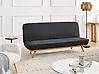 Sofá cama 2 plazas KALFAFEL Tela Negro