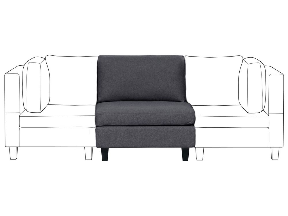 1-Seat Section UNSTAD Fabric Dark Grey