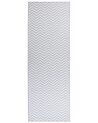 Tappeto bianco e grigio 70 x 200 cm SAIKHEDA_831449