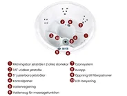 Utespa med LED MARFIL Mörkgrå_1076330