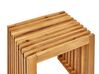 Conjunto de mesa y 4 taburetes de jardín de madera de acacia BELLANO_922143