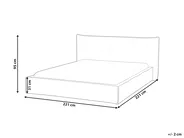 Waterbed Faux Linen LESTRE 180 x 200 cm (EU Super King) Green_962778