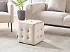 Puf WISCONSIN Terciopelo Beige claro