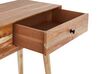 Konzolový stolek z akáciového dřeva se 2 zásuvkami světlé dřevo FULTON_892063