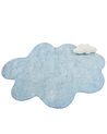 Kinderteppich HODKA  Hellblau 80 x 120 cm Baumwolle mit Kissen