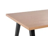 Dining Table LENISTER Brown/ Black 150 cm 90 cm_837513