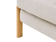 Set da salotto 3 posti EDLAND con Panca Tessuto Beige chiaro_1041065