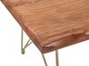 Tavolino legno d'acacia naturale e oro 118 x 70 cm RALEY_816826