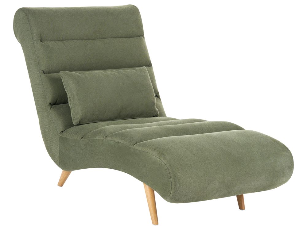 Chaise Longue RIVES Fabric Green