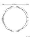 Round Jute Area Rug ⌀ 140 cm Beige and Grey MARTS_869891