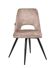 Set di 2 sedie da pranzo HALLETT Velluto Beige_1043490