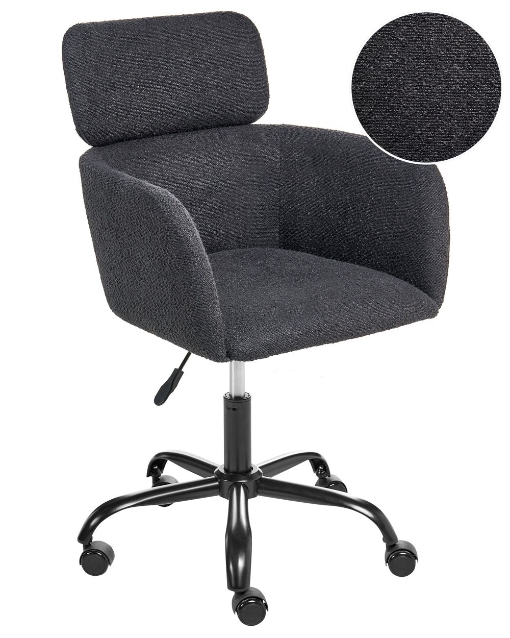 Scaun de birou ALENA Boucle Negru