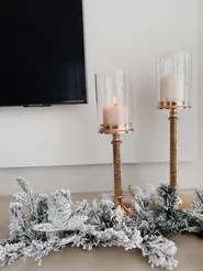 Festone natalizio innevato LED SUNDO 180 cm Bianco_836718