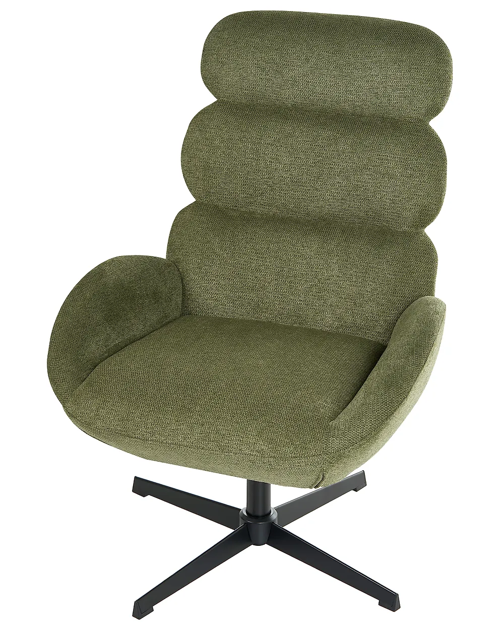 Swivel Armchair AALBORG Fabric Green_1169061