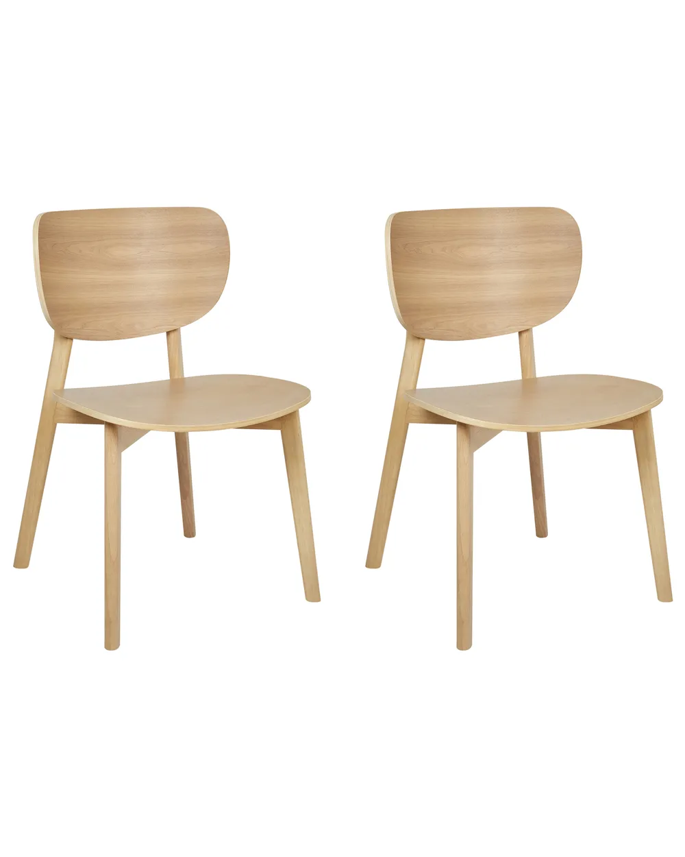 Set 4 sedie blu trasparente con gambe in legno - Polar Set 4 sedie blu trasparente con gambe in legno - Polar