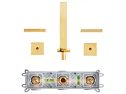 rubinetto miscelatore da parete per lavabo BERRACO Ottone Oro_986815