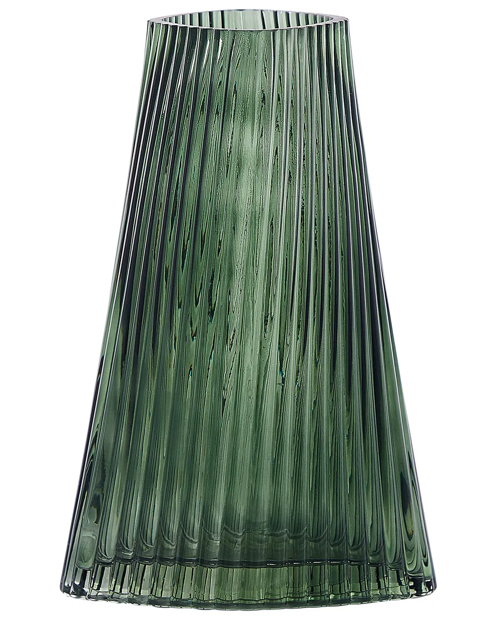 Wazon na kwiaty MARPISSA 26 cm Szkło Ciemnozielony_842555