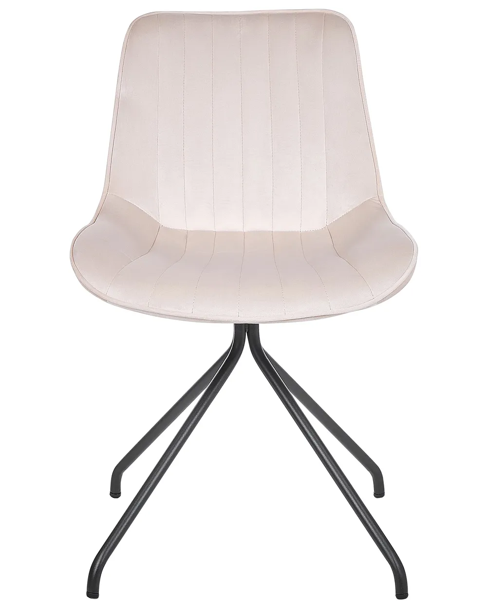 Set di 2 sedie da pranzo NAVASOTA Velluto Beige_860851