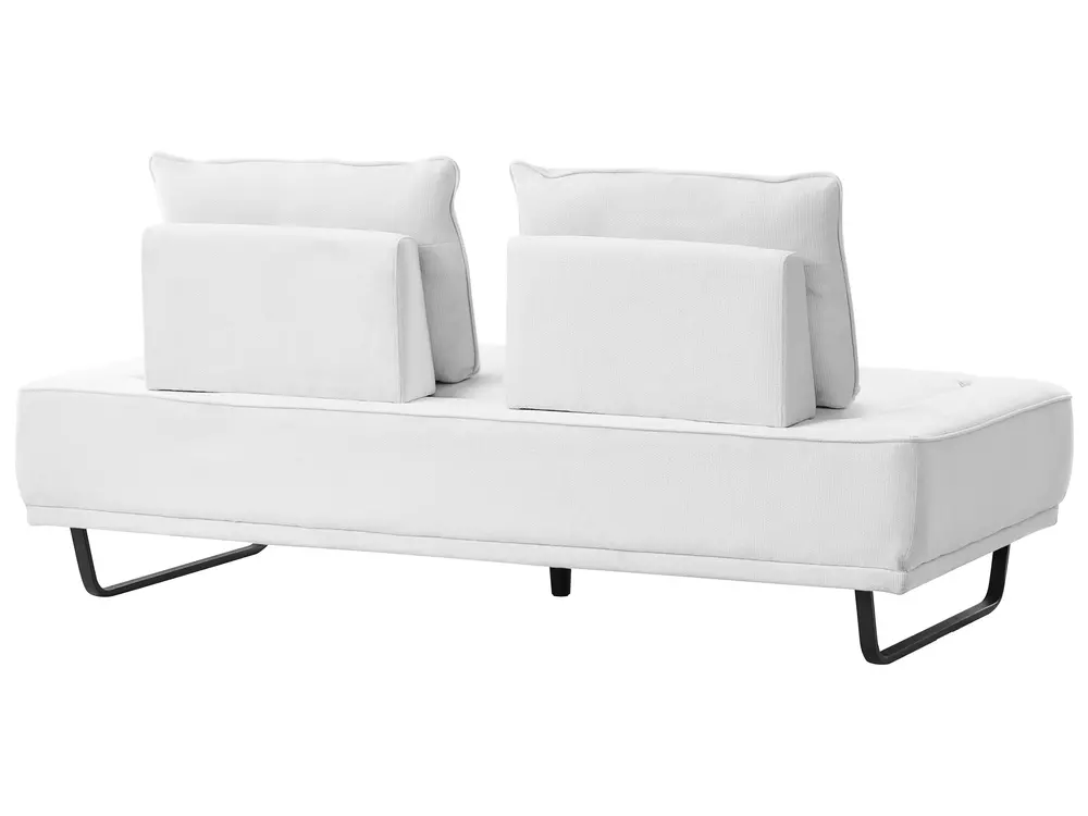 Sofa 3 Seater FAXEN Fabric White_1025192