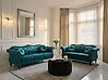 Living Room Set 5 Seater SKIEN Velvet Teal