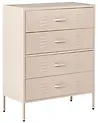 Chest of Drawers ENAGO Metal Beige